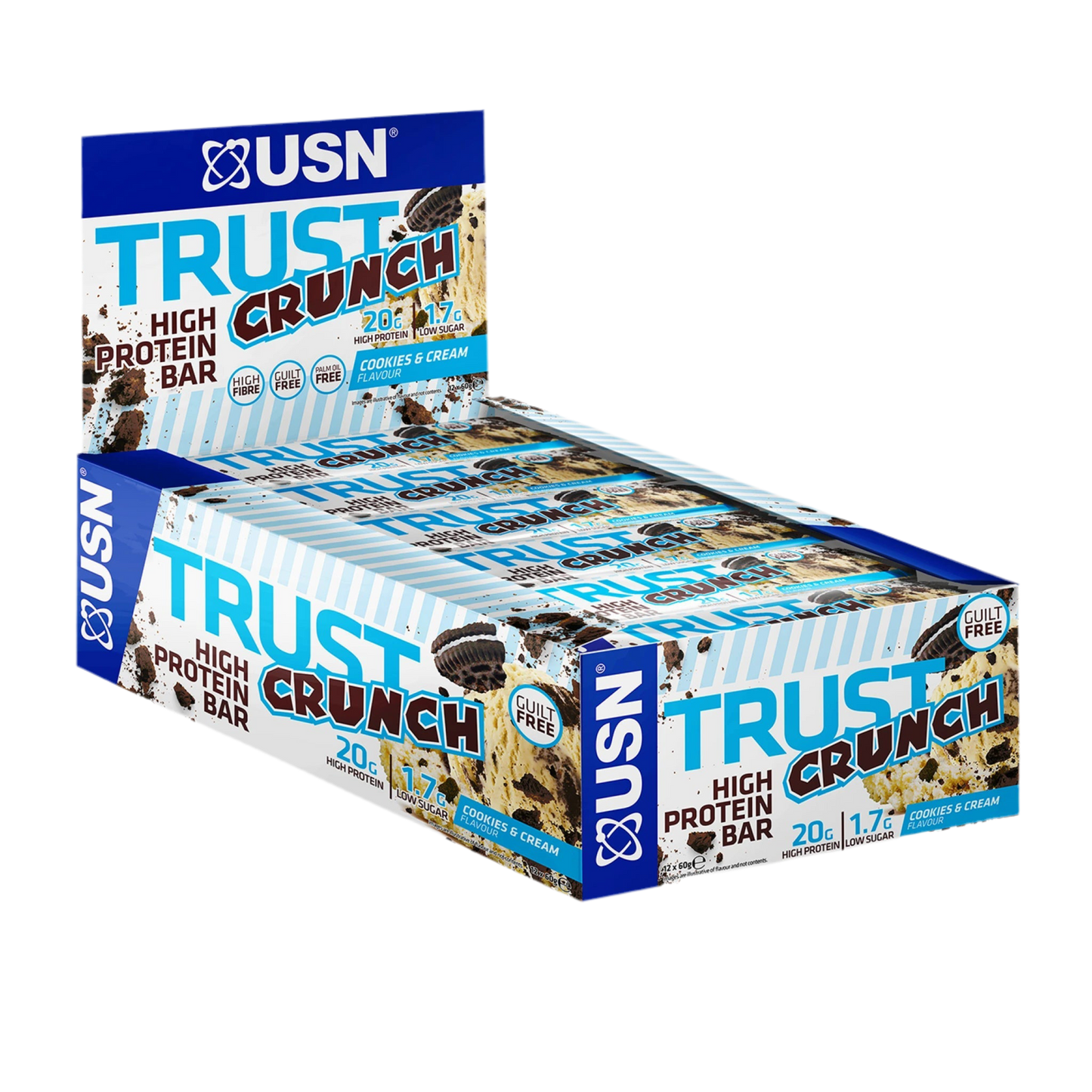 USN Trust Crunch Bars 12x60g