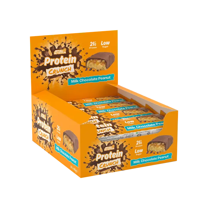 Applied Nutrition - Applied Nutrition Protein Crunch Bar 12x62g - Milk Chocolate Peanut - product photo