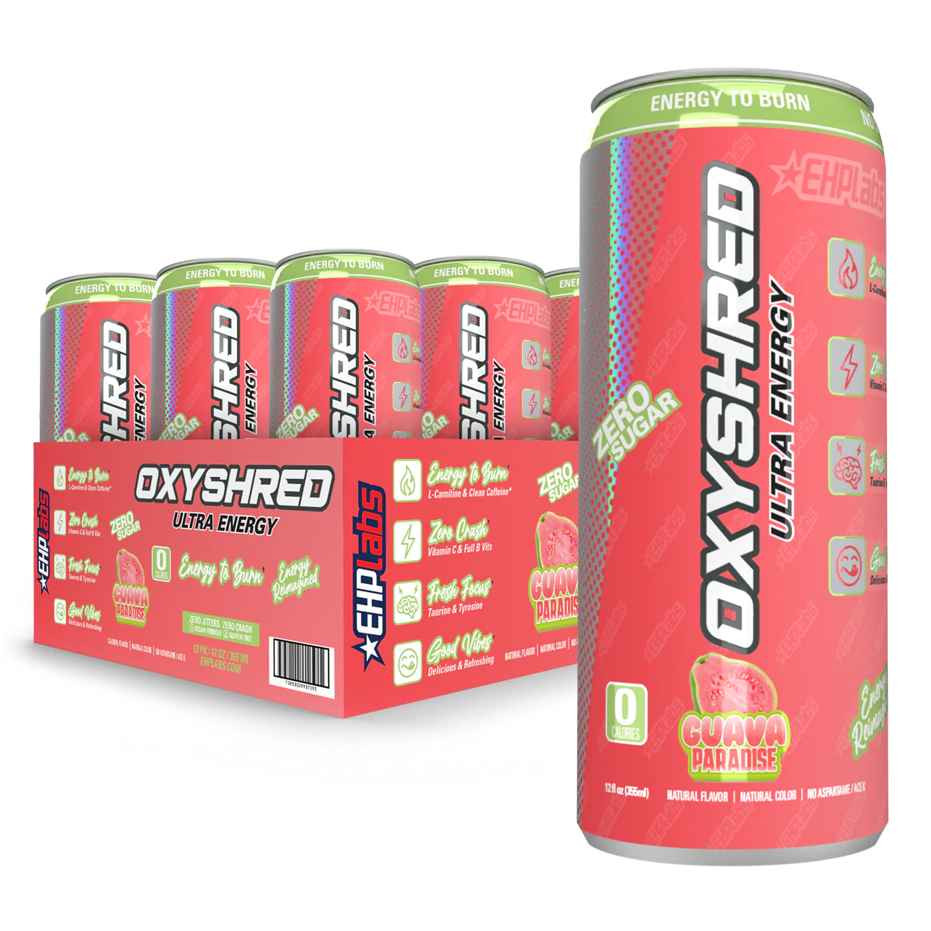 EHP Labs Oxyshred Ultra Energy Drink 12x355ml