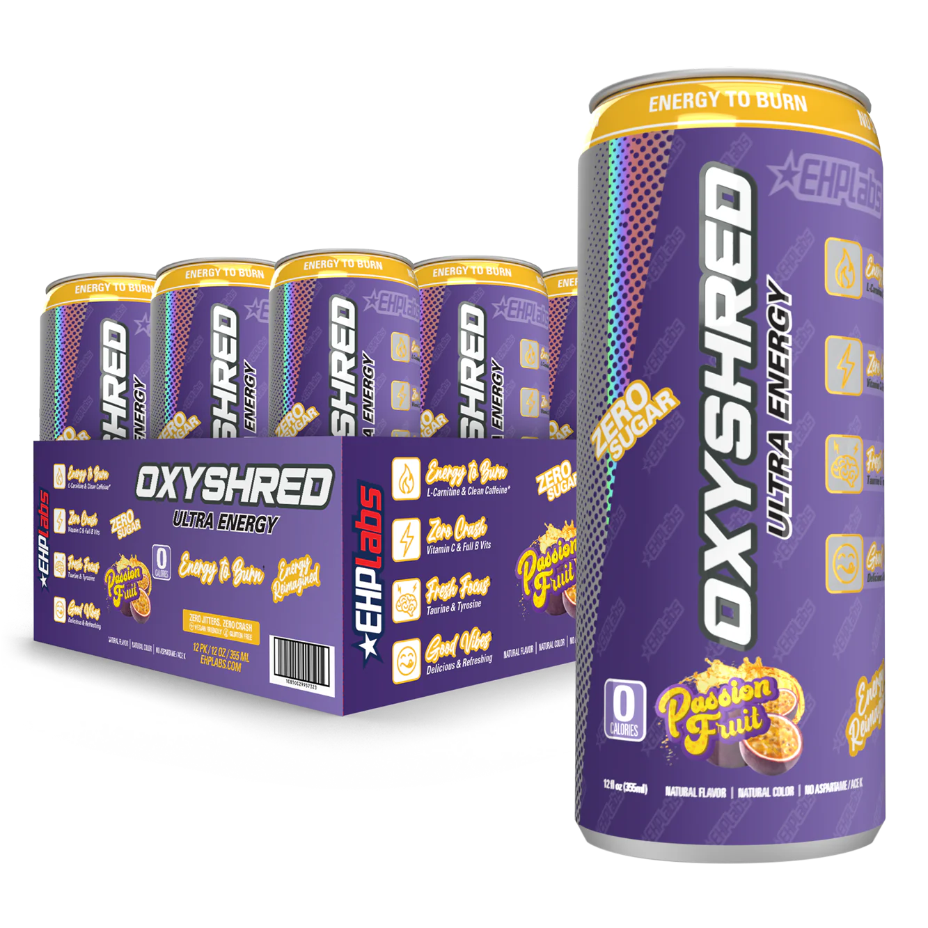 EHP Labs Oxyshred Ultra Energy Drink 12x355ml