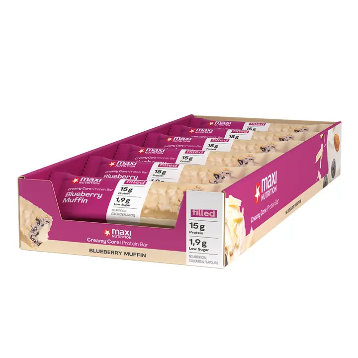 MaxiNutrition - MaxiNutrition Creamy Core Protein Bar 12x45g - Blueberry Muffin - product photo