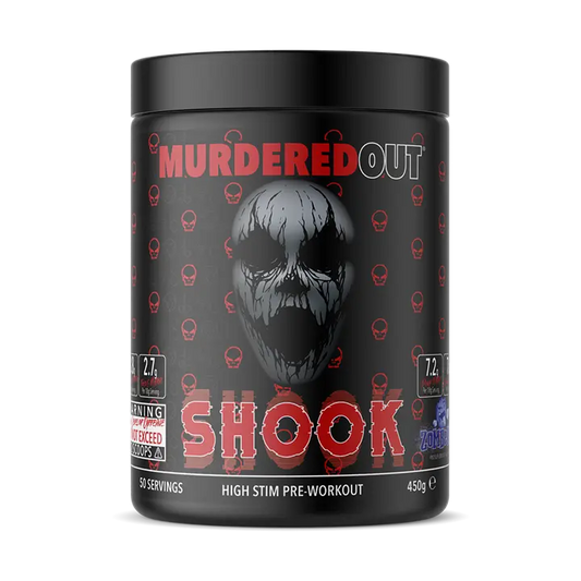 Murdered Out - Murdered Out Shook, High Stim Pre Workout 450g - Zomberry - product photo