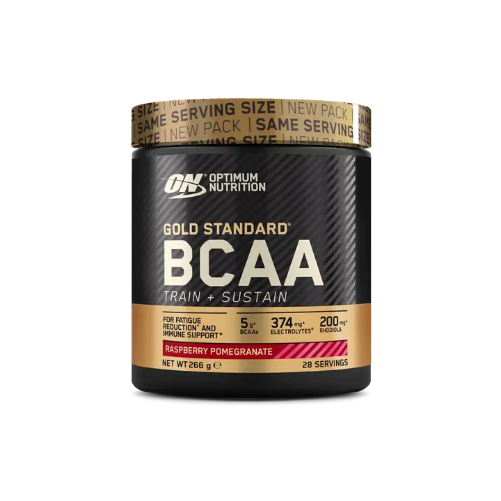 Optimum Nutrition - Gold Standard BCAA Train + Sustain Powder - 266g - Raspberry and Pomegranate - product photo