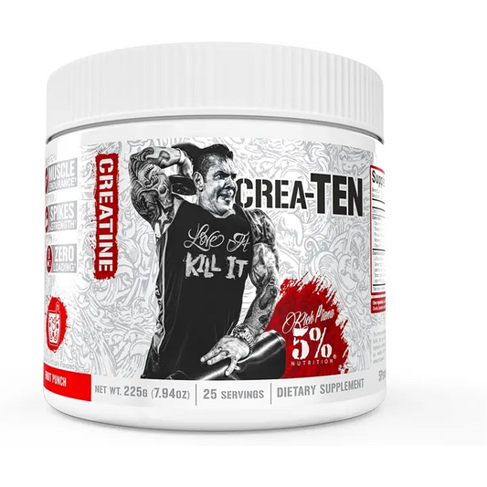 Rich Piana 5% Nutrition - Rich Piana 5% Nutrition CREA-TEN Legendary Series 225g - Blue Raspberry - product photo