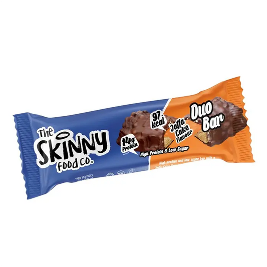 The Skinny Food Co - The Skinny Food Co Duo Low Sugar High Protein Bar 12 x - Jaffa Cake - product photo