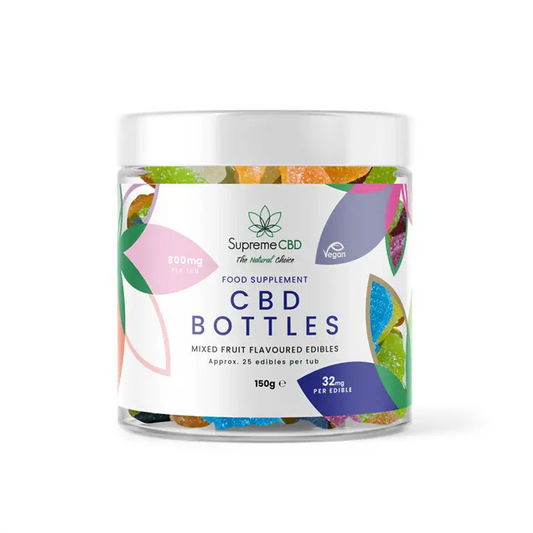 Supreme CBD - Supreme CBD CBD Gummy Tub (800mg) 150g - Bottles/Multi Fruit - product photo