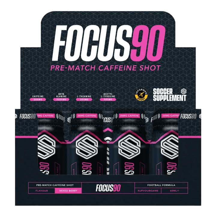 Soccer Supplement Focus Shot Caffeinated Drink 12x60ml