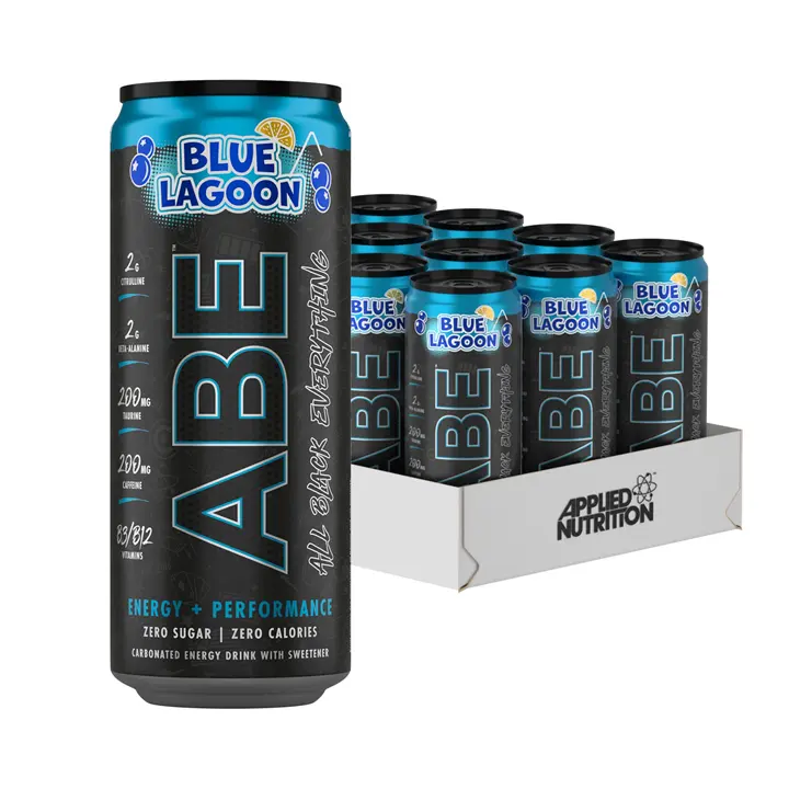 Applied Nutrition - Applied Nutrition ABE Carbonated Can 12x330ml - Blue Lagoon - product photo