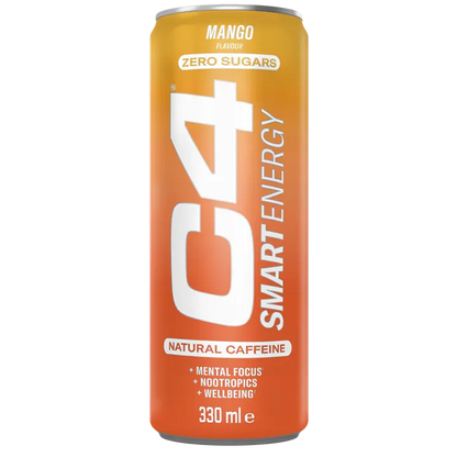 Cellucor - Cellucor C4 Smart Energy Carbonated 12x330ml - Mango - product photo