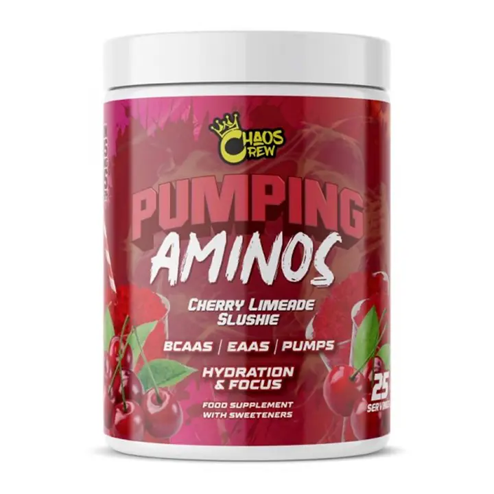 Chaos Crew - Chaos Crew Pumping Aminos 2.0 325g - Cherry Limeade Slushie - product photo