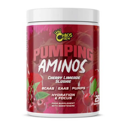 Chaos Crew - Chaos Crew Pumping Aminos 2.0 325g - Cherry Limeade Slushie - product photo