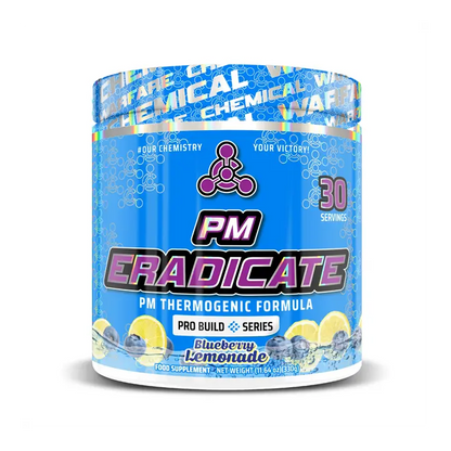 Chemical Warfare - Chemical Warfare PM Eradicate NIGHT TIME WEIGHT MANAGEMENT & SLEEP FORMULA 300g - Blue Lemonade - product photo