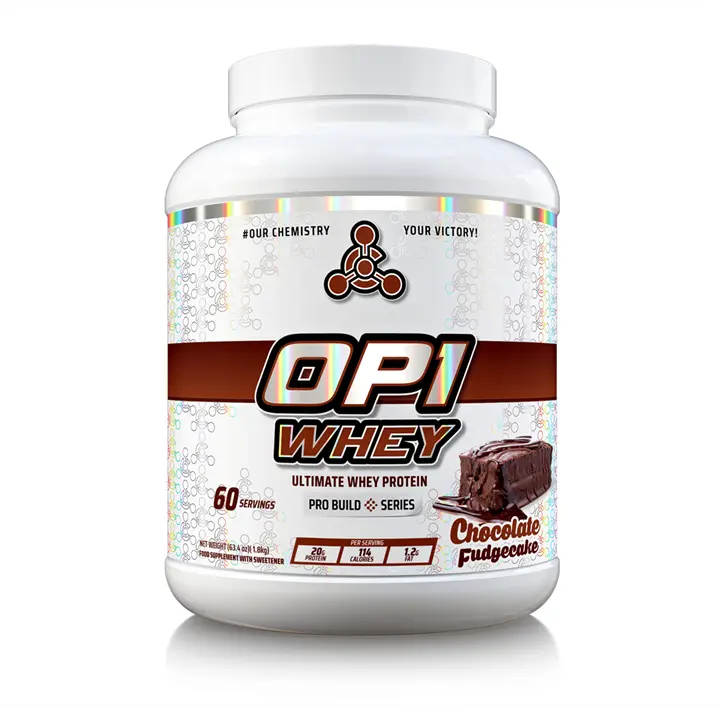 Chemical Warfare - Chemical Warfare OP1 Whey Protein 1.8kg - Chocolate Fudge Cake - product photo