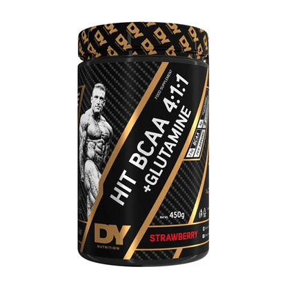 DY Nutrition - DY Nutrition Hit BCAA 4:1:1 + Glutamine 450g - Strawberry - product photo
