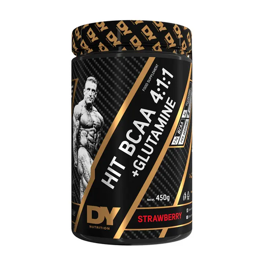 DY Nutrition - DY Nutrition Hit BCAA 4:1:1 + Glutamine 450g - Strawberry - product photo