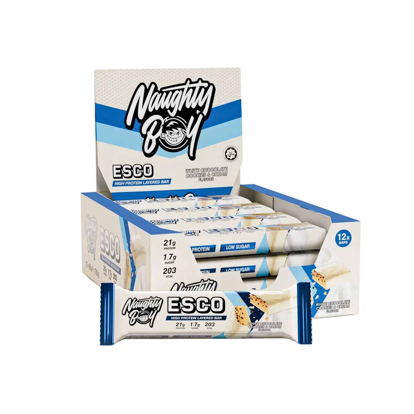 Naughty Boy Esco Bar 12x65g MC SUPPLEMENTS