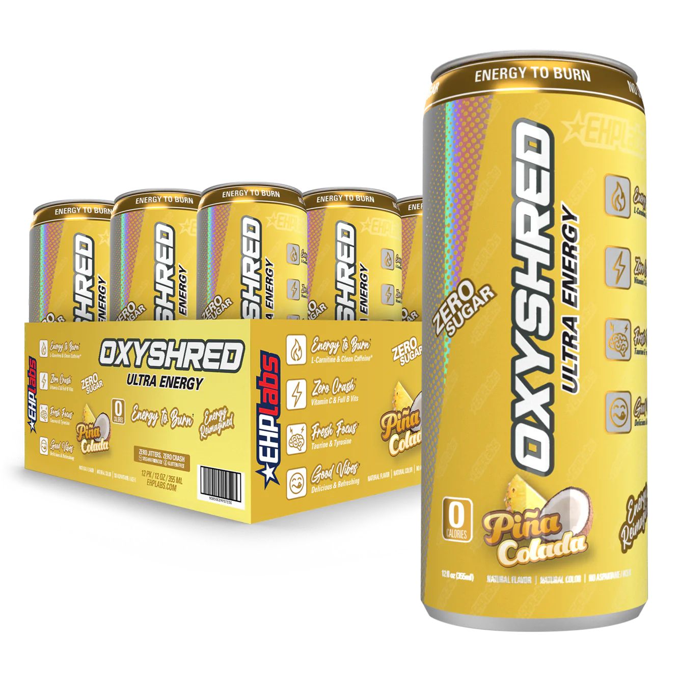EHP Labs Oxyshred Ultra Energy Drink 12x355ml