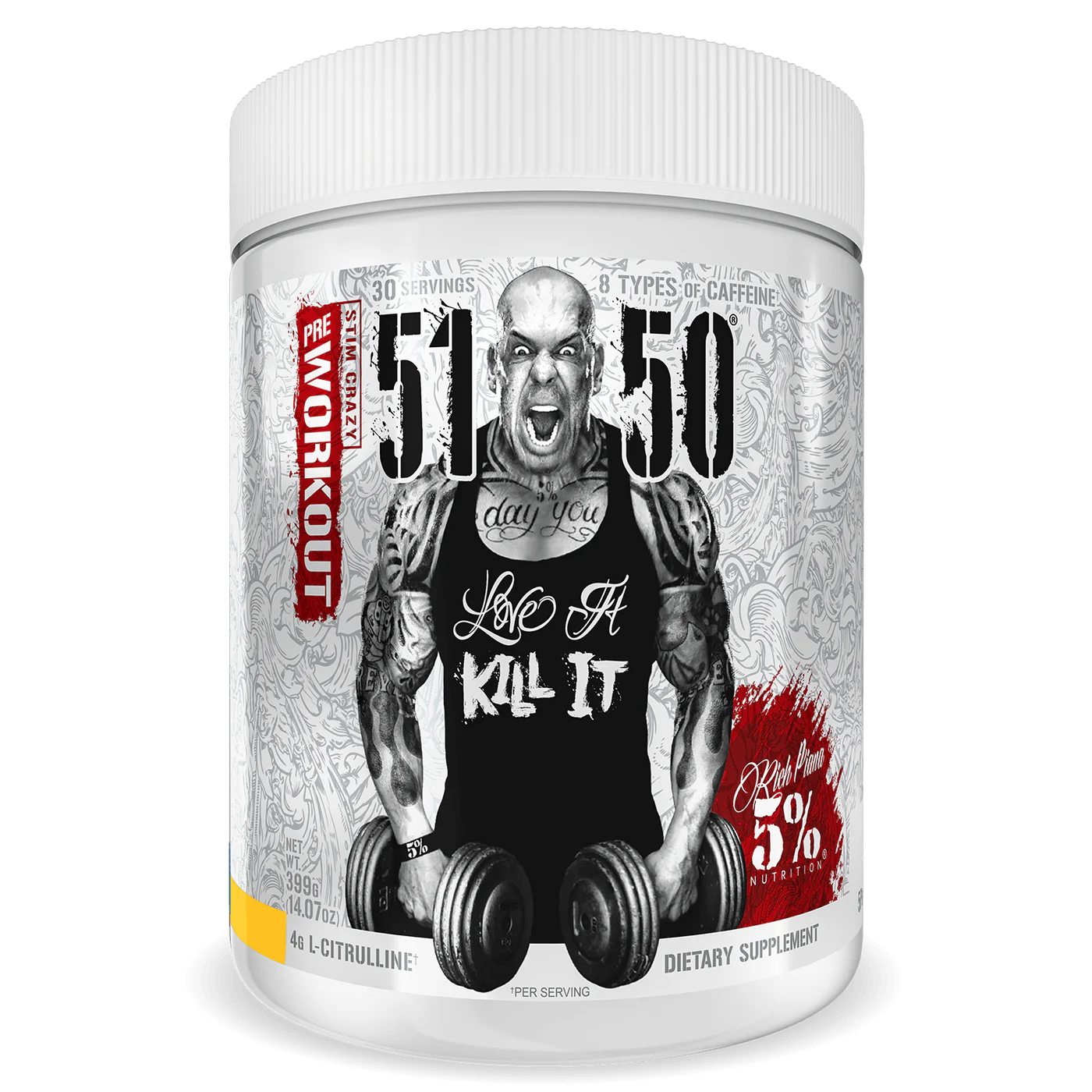 5% Nurtition 51/50 (High Stim) Pre-Workout 465g