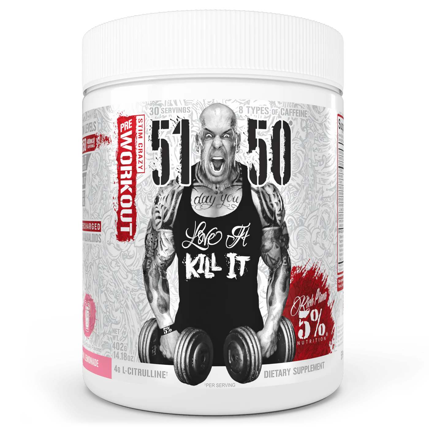 5% Nurtition 51/50 (High Stim) Pre-Workout 465g