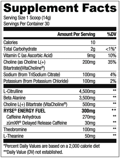 RYSE Pump Daddy V2 (Non-Stim, Pre-Workout) 650g