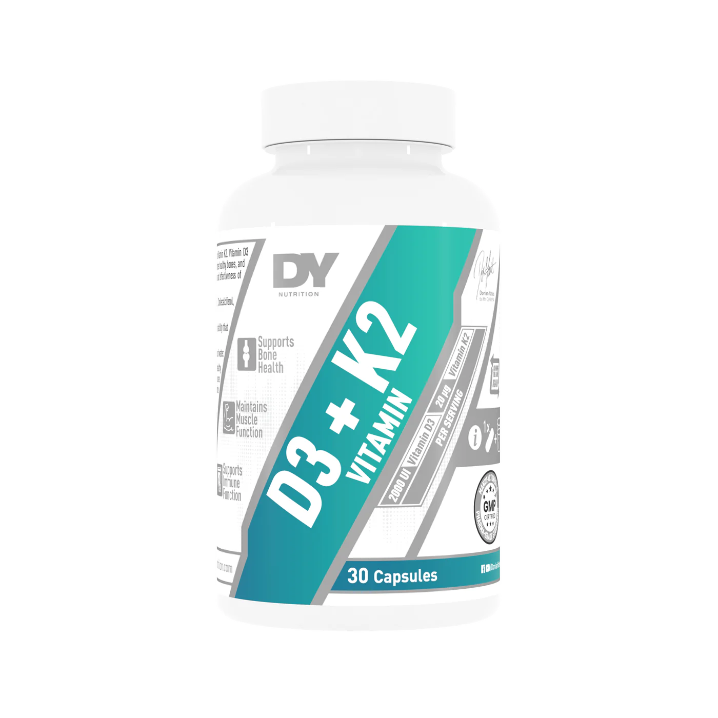 DY Nutrition Vitamin D3 - K2 (90 Tabs)