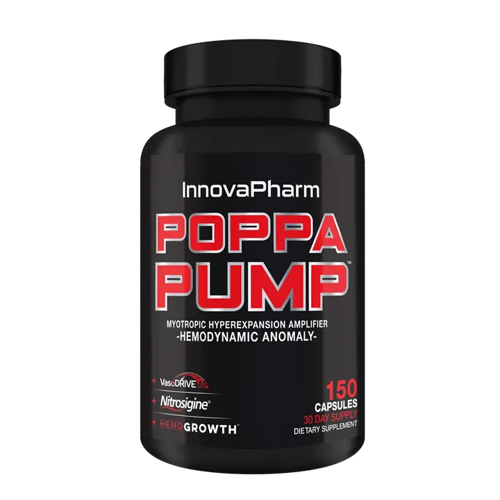 Innovapharm Poppa Pump 150 Caps Sports Supplement product photo