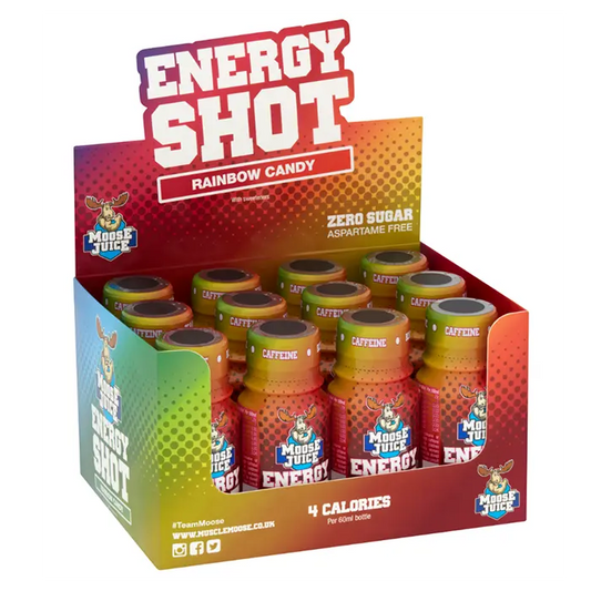 Muscle Moose - Muscle Moose Moose Juice Energy Shot 12x60ml - Rainbow Candy - product photo