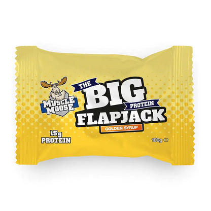 Muscle Moose - Muscle Moose Big Protein Flapjack 12x100g - Golden Syrup - product photo