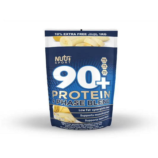 NutriSport - NutriSport 90+ Protein 4 Phase Blend - Banana - product photo