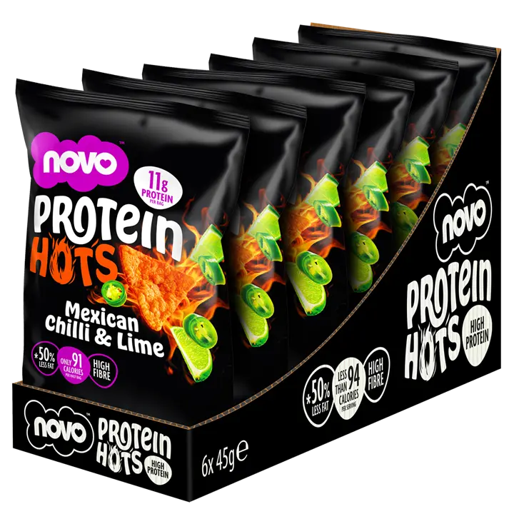 Novo Nutrition Novo Protein Hots 6x45g Sports Supplement product photo