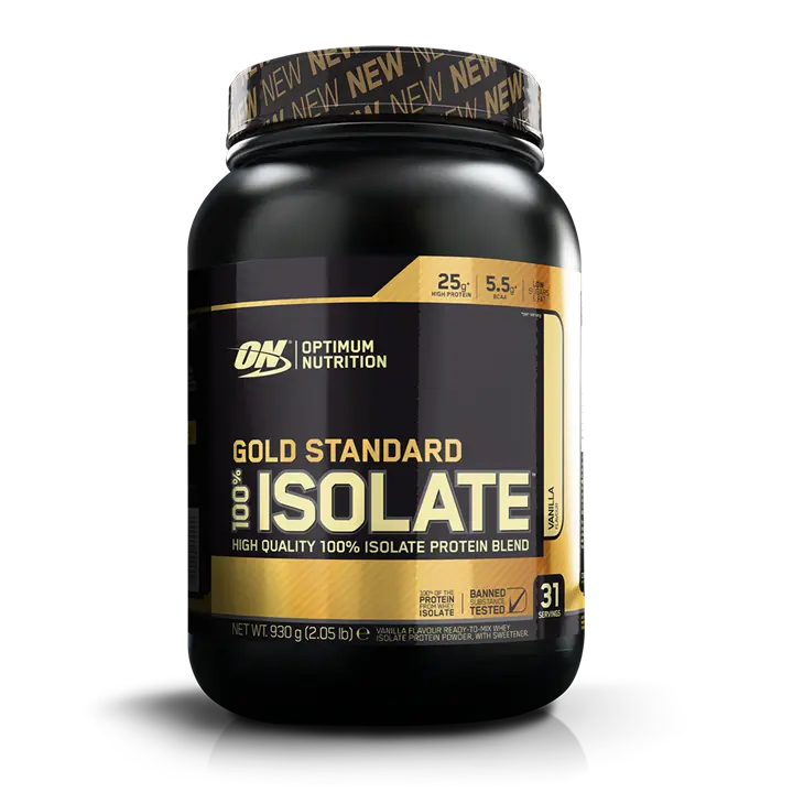Optimum Nutrition - Gold Standard 100% Isolate Whey Protein powder 930g - Vanilla - product photo