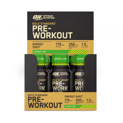 Optimum Nutrition - Gold Standard Pre-Workout Shot - 12x60ml - Lemon & Lime - product photo
