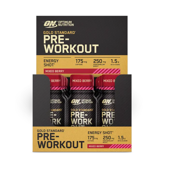 Optimum Nutrition - Gold Standard Pre-Workout Shot - 12x60ml - Mixed Berry - product photo