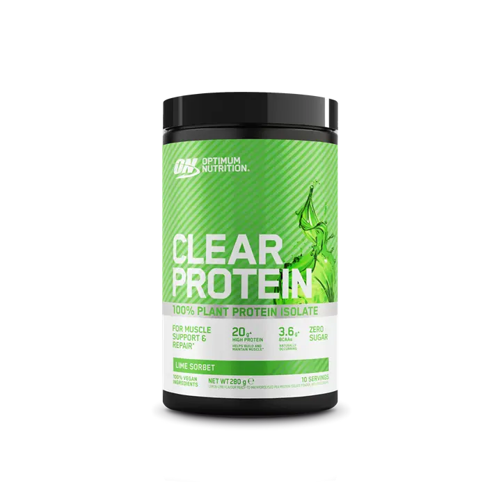 Optimum Nutrition - Optimum Nutrition Clear Protein, 100% Plant Protein Isolate Powder 280g - Lime Sorbet - product photo