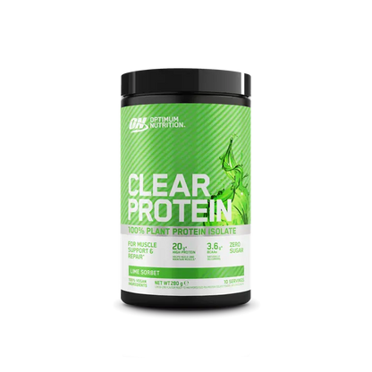 Optimum Nutrition - Optimum Nutrition Clear Protein, 100% Plant Protein Isolate Powder 280g - Lime Sorbet - product photo