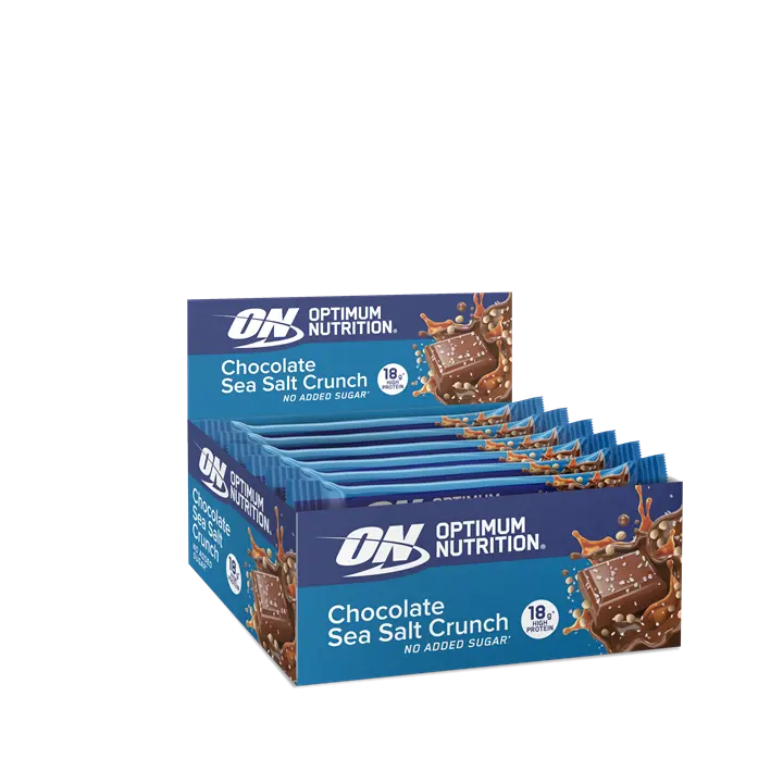 Optimum Nutrition - Optimum Nutrition Crunch Bar 12x55g - Chocolate Sea Salt - product photo