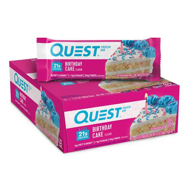 Quest Nutrition - Quest Nutrition Bar 12x60g - Birthday Cake - product photo