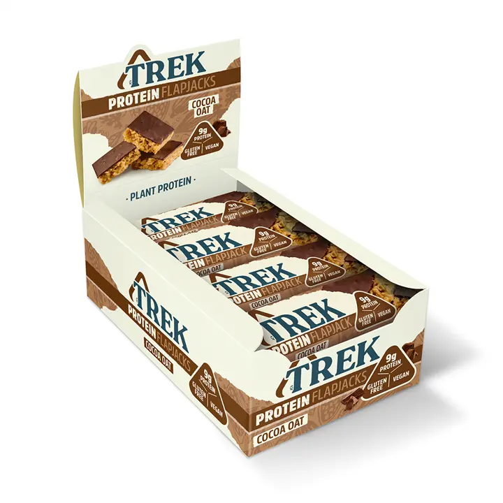 Trek - TREK Protein Flapjack 16x50g - Cocoa & Oat - product photo
