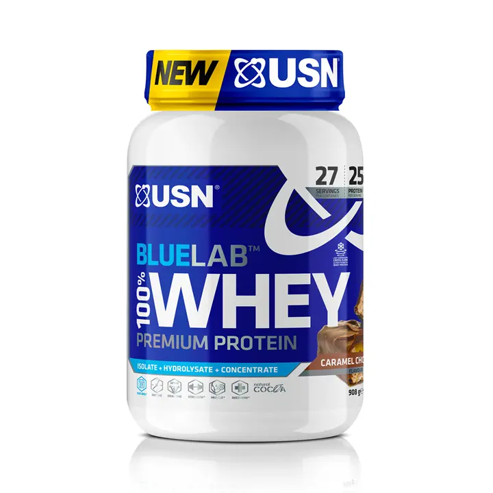 USN - USN Blue Lab Whey 908g - Caramel Chocolate - product photo