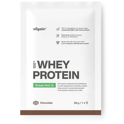 Vilgain - Vilgain Grass-fed Whey Protein - Chocolate / 30g - product photo