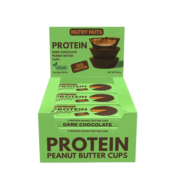 Nutry Nuts Zero Added Sugar Protein Peanut Butter Cups 12x42g