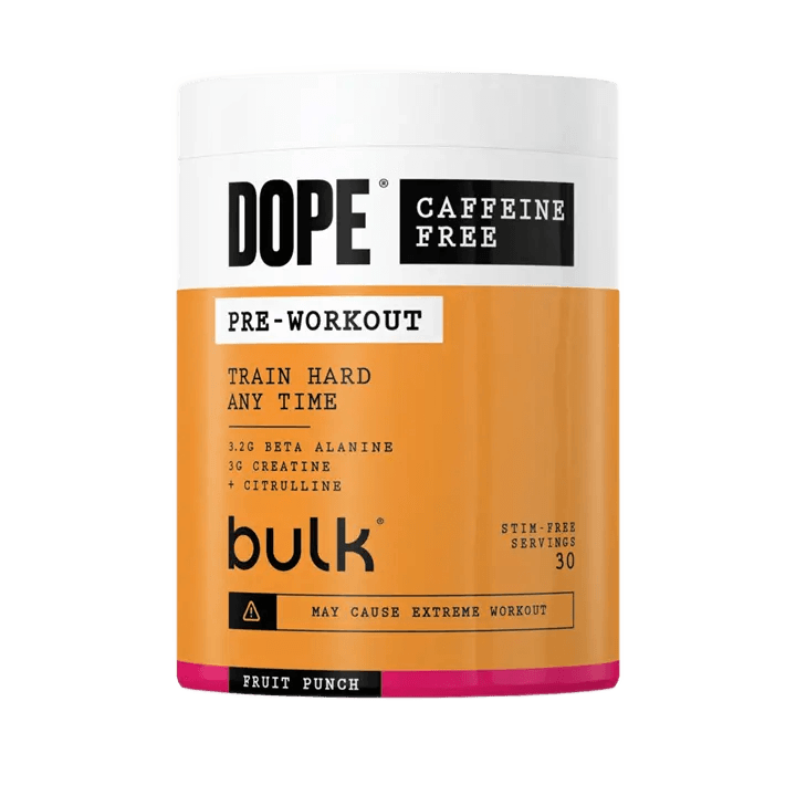 Bulk Dope Pre Workout Caffeine Free 510g