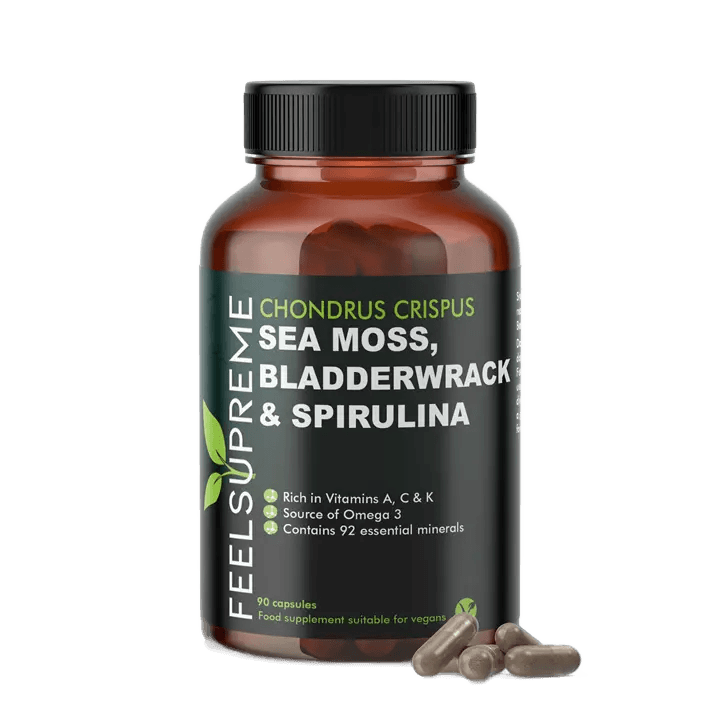 Feel Supreme Seamoss with Bladderwrack and Spirulina | Detox Blend 90 Veg Caps