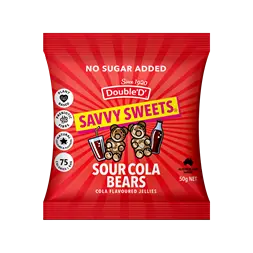 Savvy Sweets Sour Cola Bears 12x50g Food & Snacks product photo
