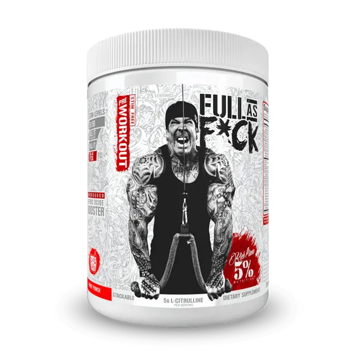 Rich Piana 5% Nutrition FULL AS F*CK Legendary Series 372g Sports Supplement product photo