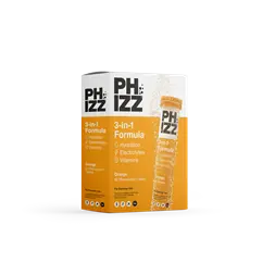 Phizz 3-in-1 Hydration, Electrolytes and Vitamins Effervescent Tabs - 60 Tabs 6x60 Tabs Amino Acids & Hydration